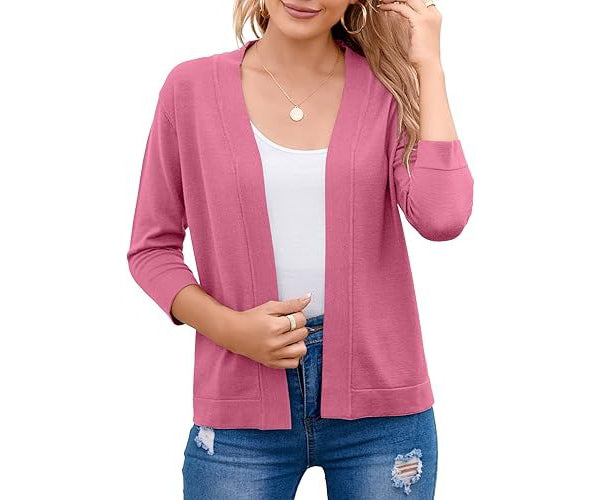 Birgitte | Cropped Cardigan med Åben Front