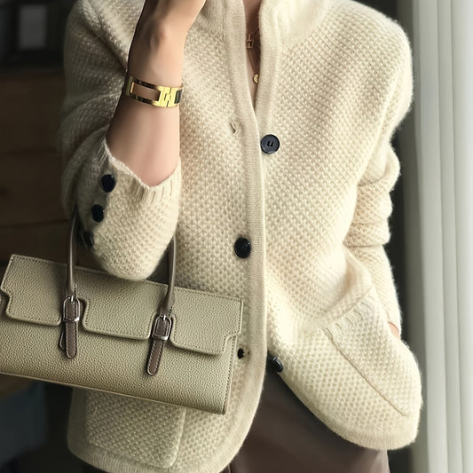 Trine | Cardigan med Ståkrave