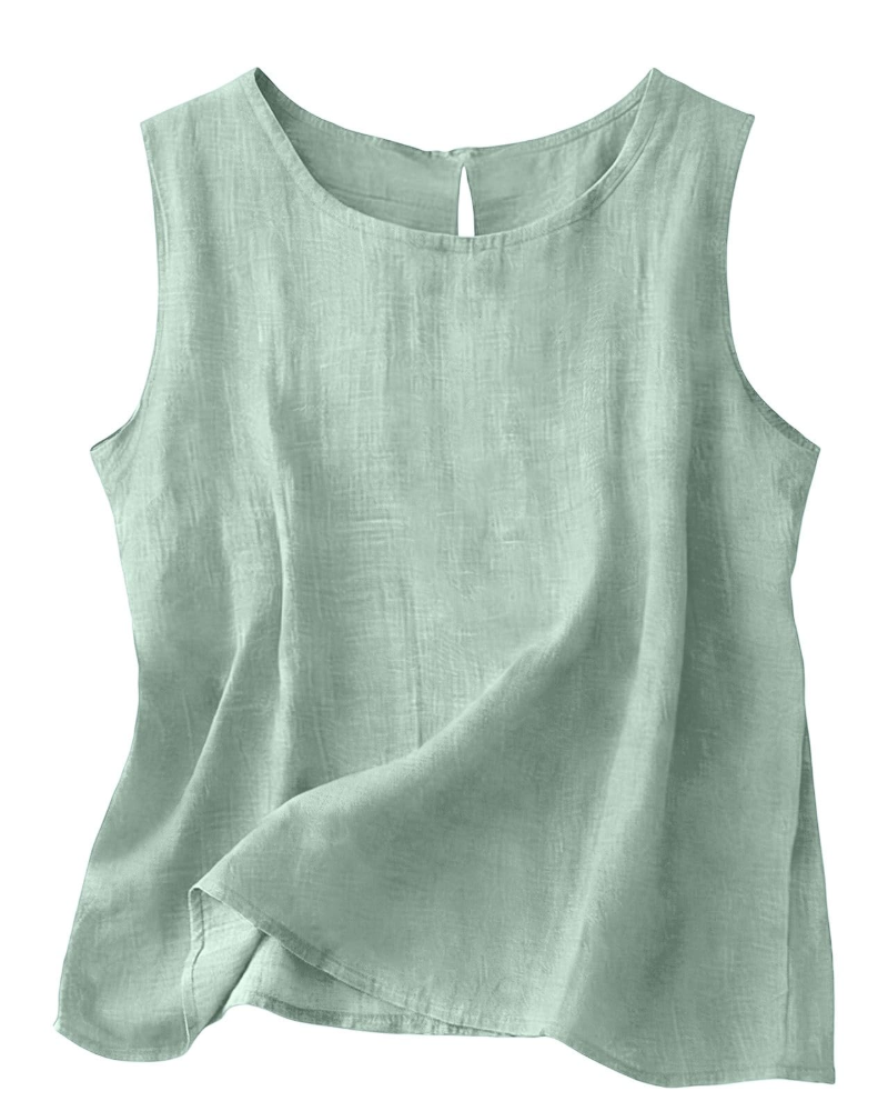 Ingevina | Ærmeløs Rundhalset Tanktop