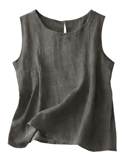 Ingevina | Ærmeløs Rundhalset Tanktop
