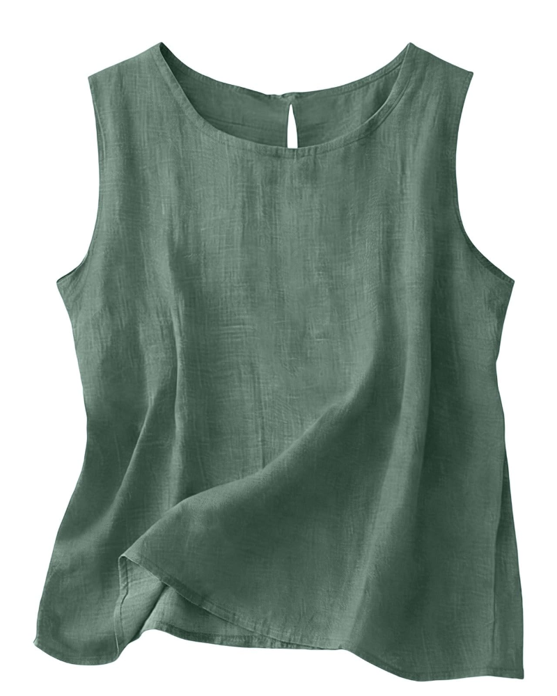 Ingevina | Ærmeløs Rundhalset Tanktop