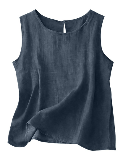 Ingevina | Ærmeløs Rundhalset Tanktop