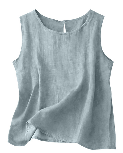 Ingevina | Ærmeløs Rundhalset Tanktop