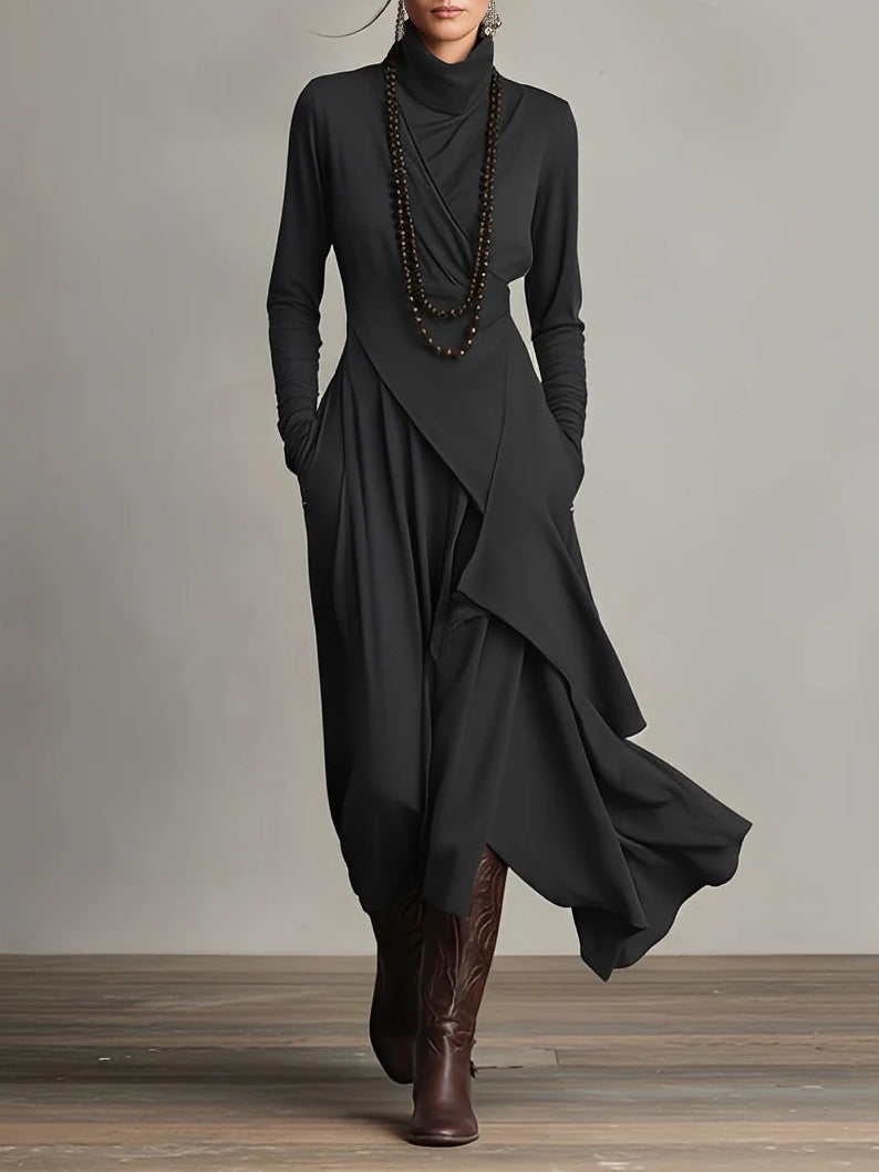 Bolette | Elegant Lang Kjole i A-facon