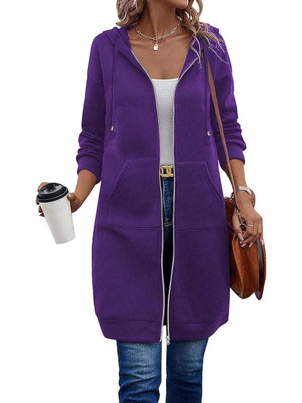 Mariah | Zip-Up Hoodie med Langærmet Design