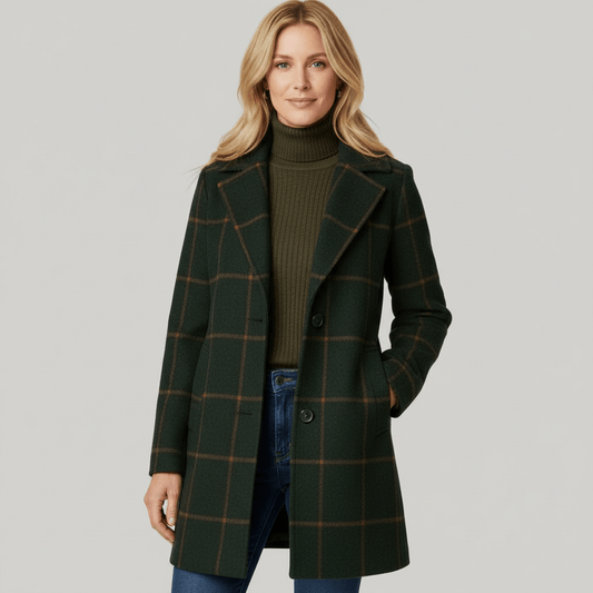 Halldora | Ternet Trenchcoat til Vinteren