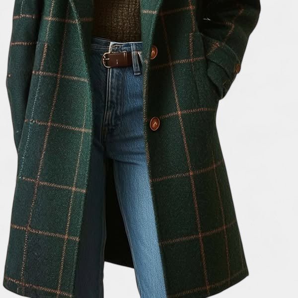 Halldora | Ternet Trenchcoat til Vinteren