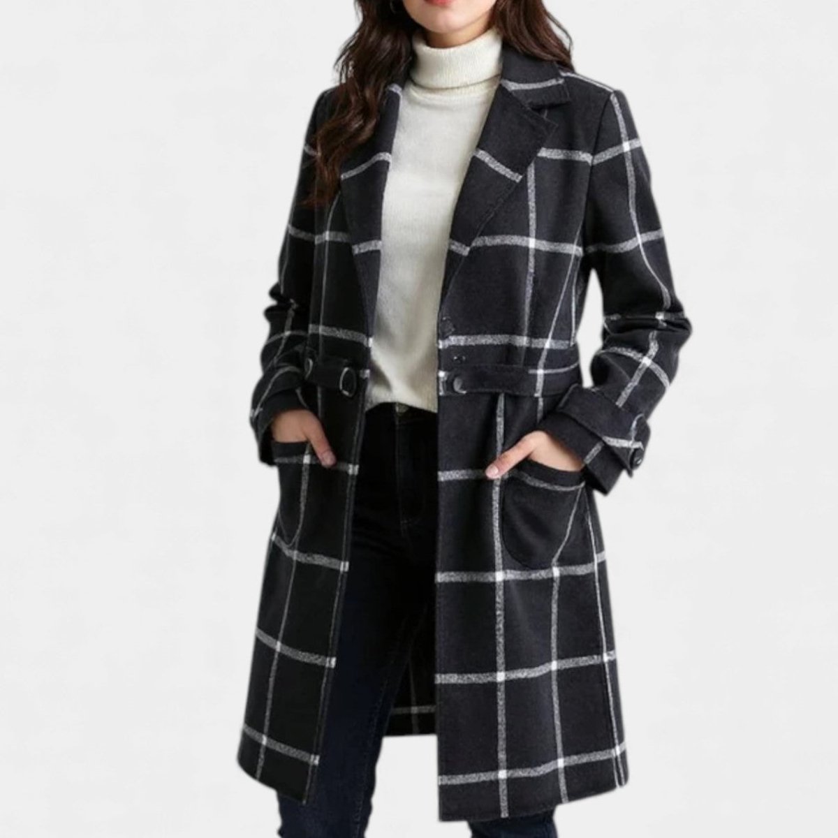Halldora | Ternet Trenchcoat til Vinteren