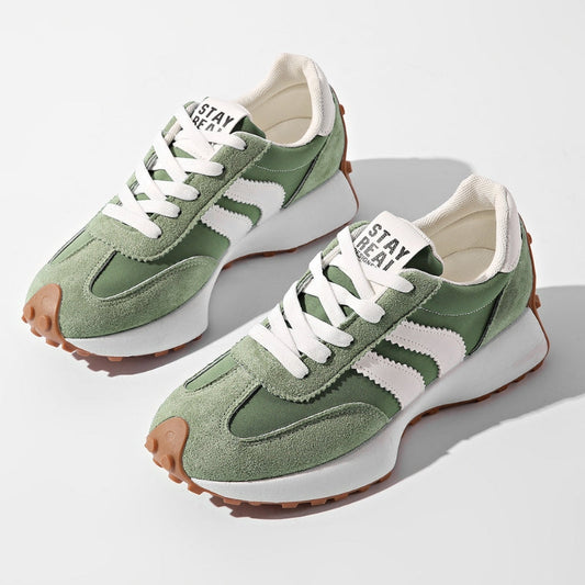 Ingeborg | Plateau Sneakers med Retro-Paneler