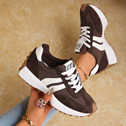 Ingeborg | Plateau Sneakers med Retro-Paneler