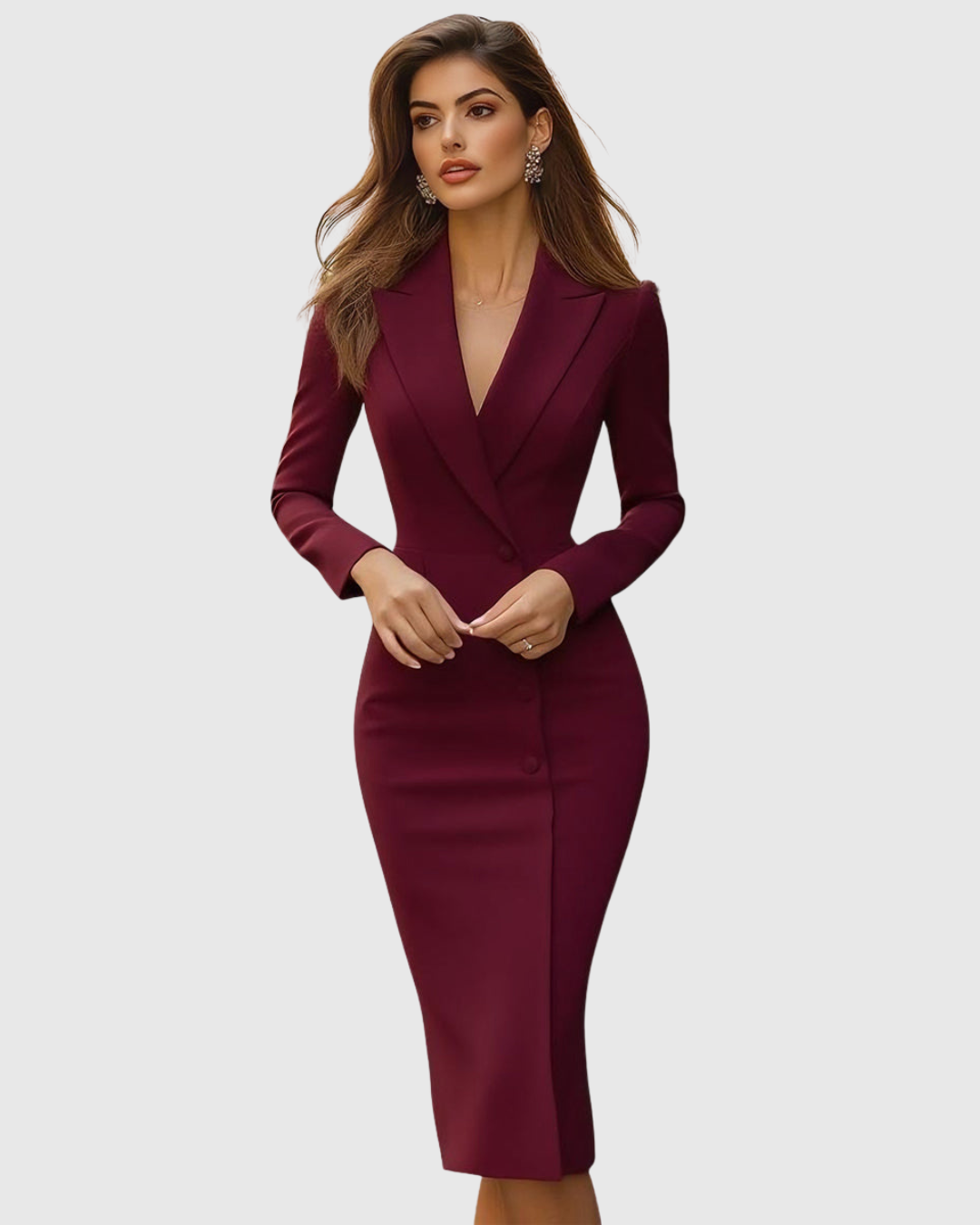 Bothild | Elegant Figursyet Midikjole