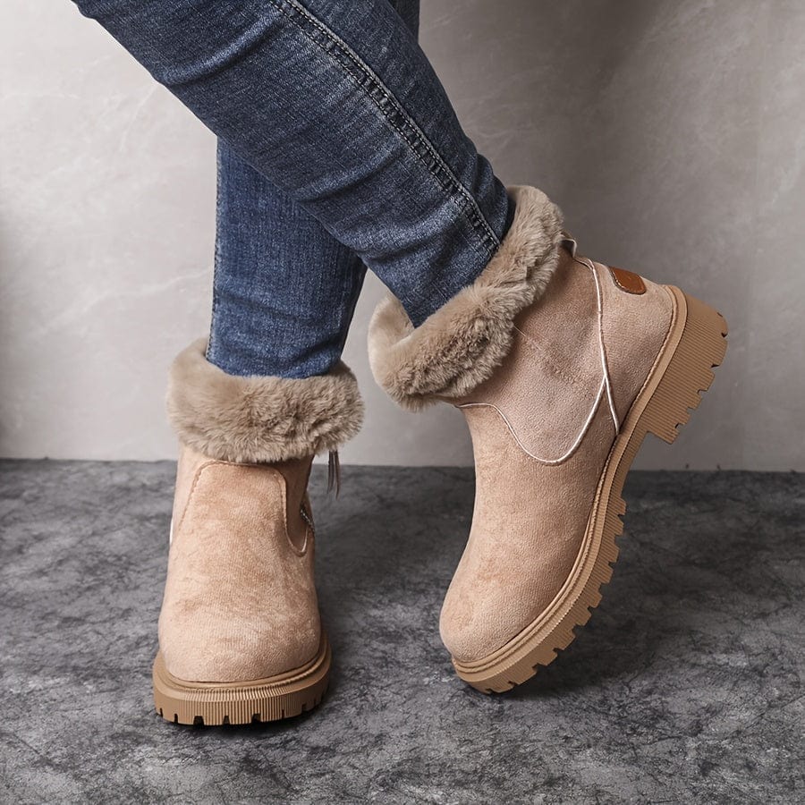 Oda forede ankelstøvler – i beige