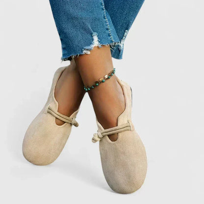 Selma | Loafers med Rundet Tå og Rebdetalje
