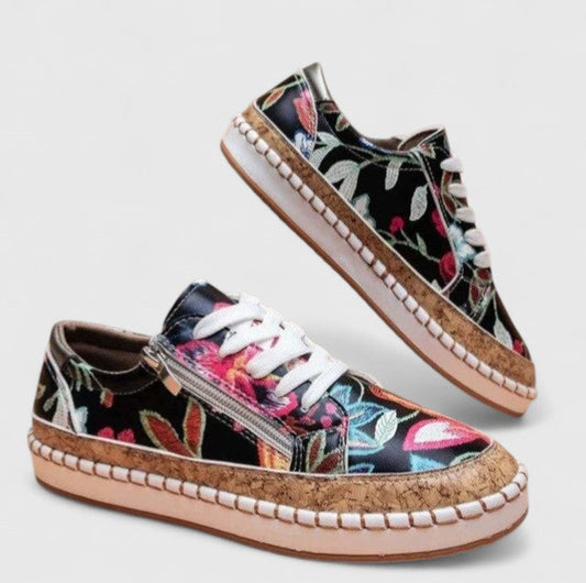 Ragnhelga | Blomstrede Sneakers