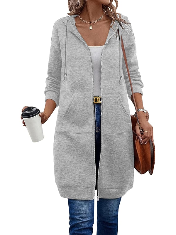 Mariah | Zip-Up Hoodie med Langærmet Design