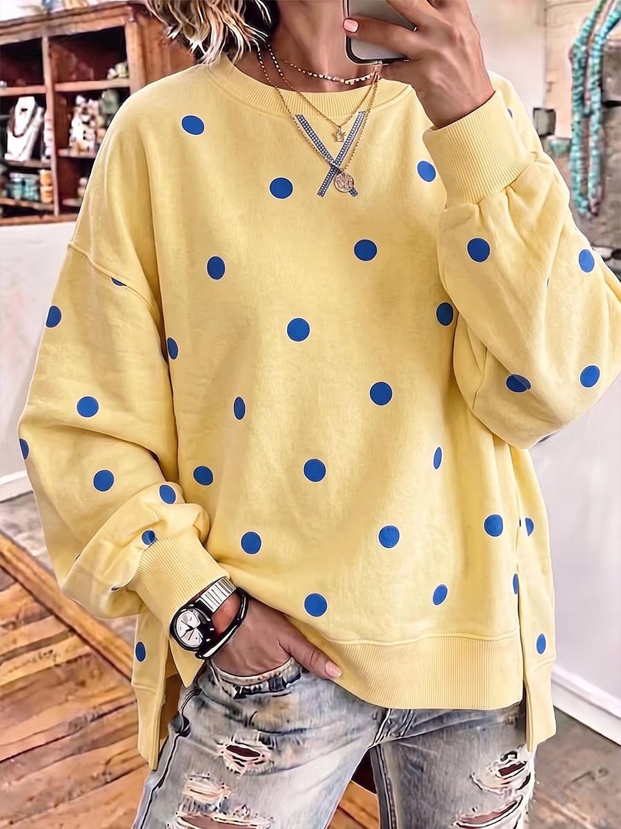 Benthine prikket sweatshirt set forfra