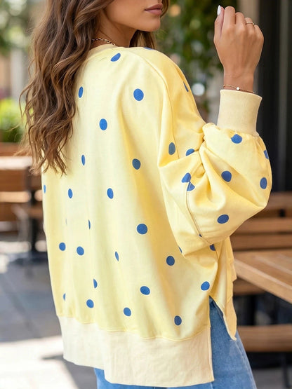 Prikket sweatshirt set bagfra