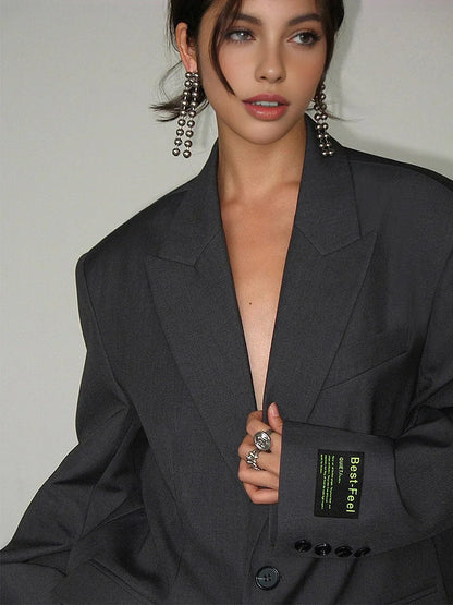 Linea | Oversize Blazer med Knapper