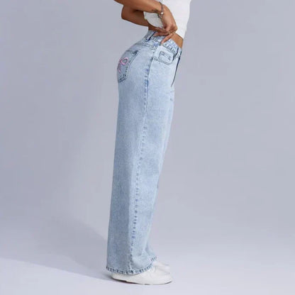 Gyrid | Vide Jeans med Sløjfedetalje