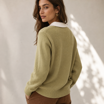 Steinvor | Struktureret Sweater med Krave