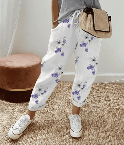 Sidsel | Stribede Vide Bukser