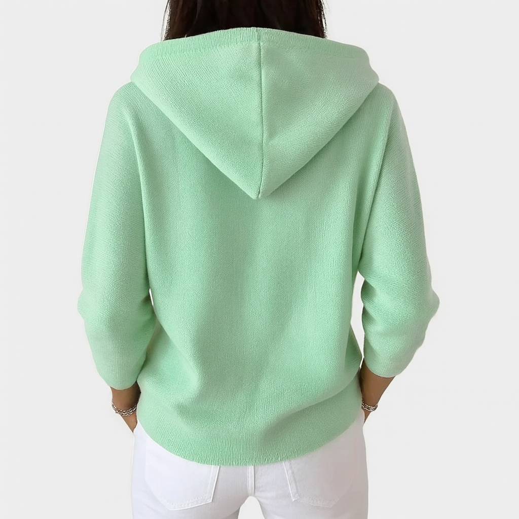 Åsny | Cardigan med Hætte og Knapper