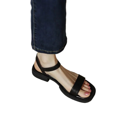 Henny | Flade Sandaler med Ankelrem