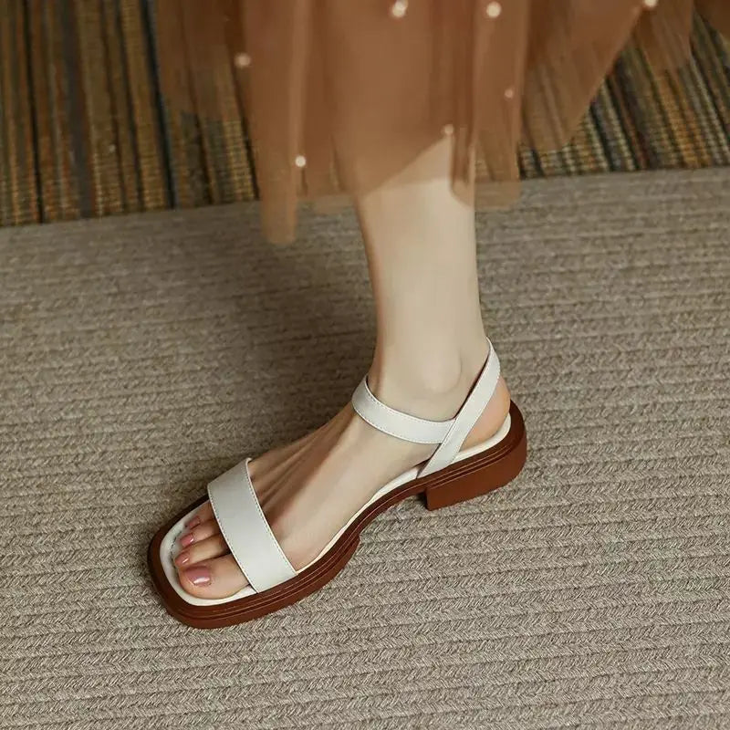 Henny | Flade Sandaler med Ankelrem