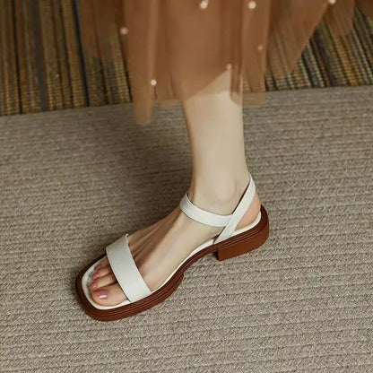 Henny | Flade Sandaler med Ankelrem
