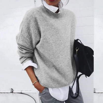 Salbjørg | Klassisk Sweater med Rund Hals