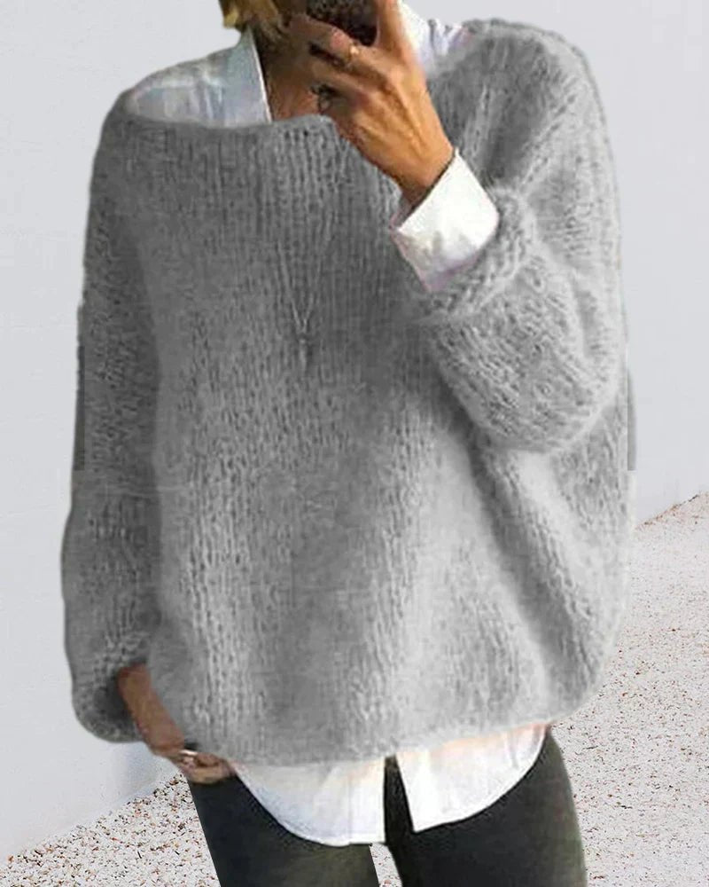 Sigrun | Oversize Sweater med Kabelstrik