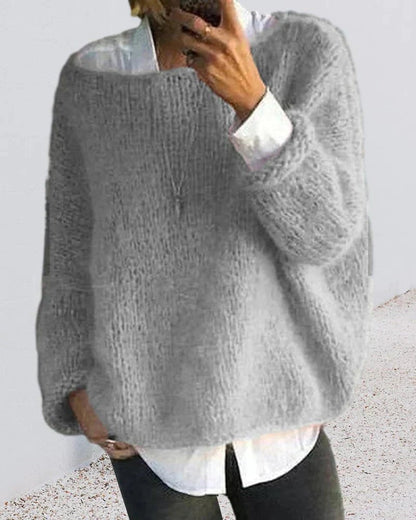 Sigrun | Oversize Sweater med Kabelstrik