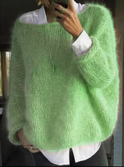 Sigrun | Oversize Sweater med Kabelstrik