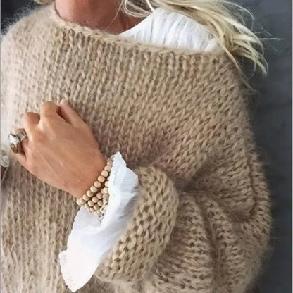Sigrun | Oversize Sweater med Kabelstrik