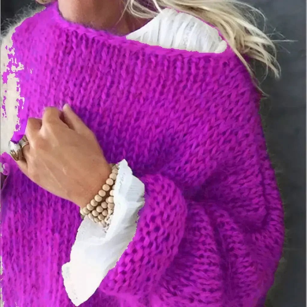 Sigrun | Oversize Sweater med Kabelstrik