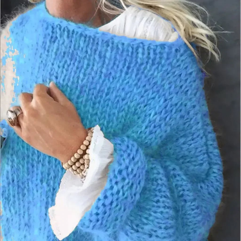 Sigrun | Oversize Sweater med Kabelstrik