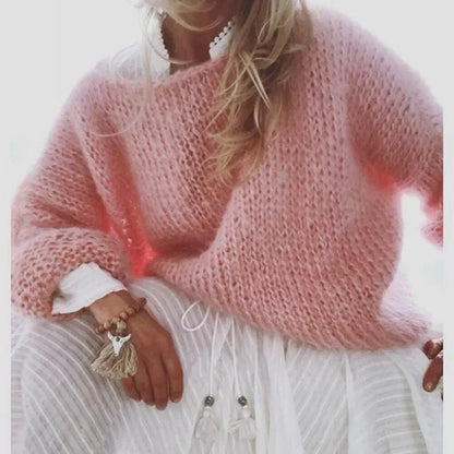 Sigrun | Oversize Sweater med Kabelstrik