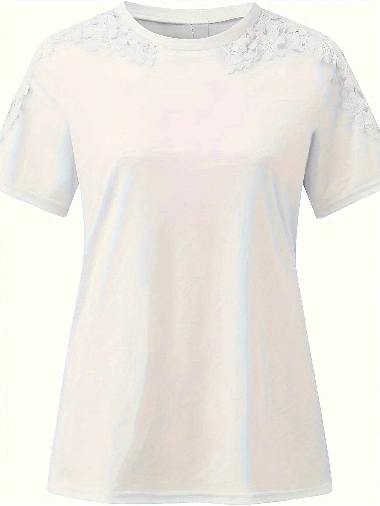 Ylfrun | Elegant Sommer Kortærmet T-shirt Med Lange Ærmer