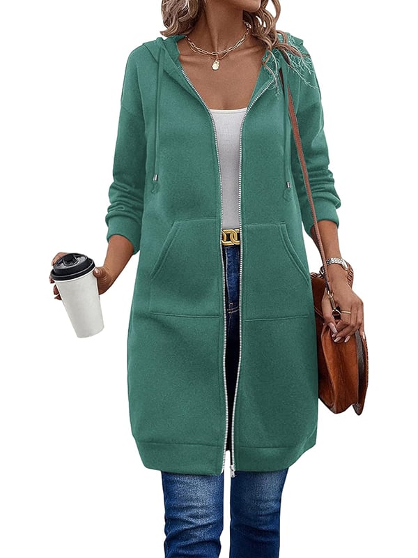 Mariah | Zip-Up Hoodie med Langærmet Design