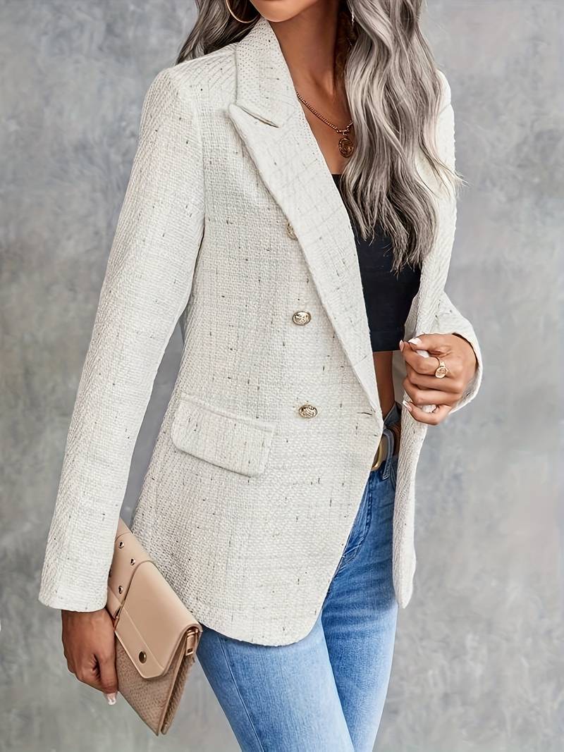 Ingebjørg | Struktureret Blazer med Knapper