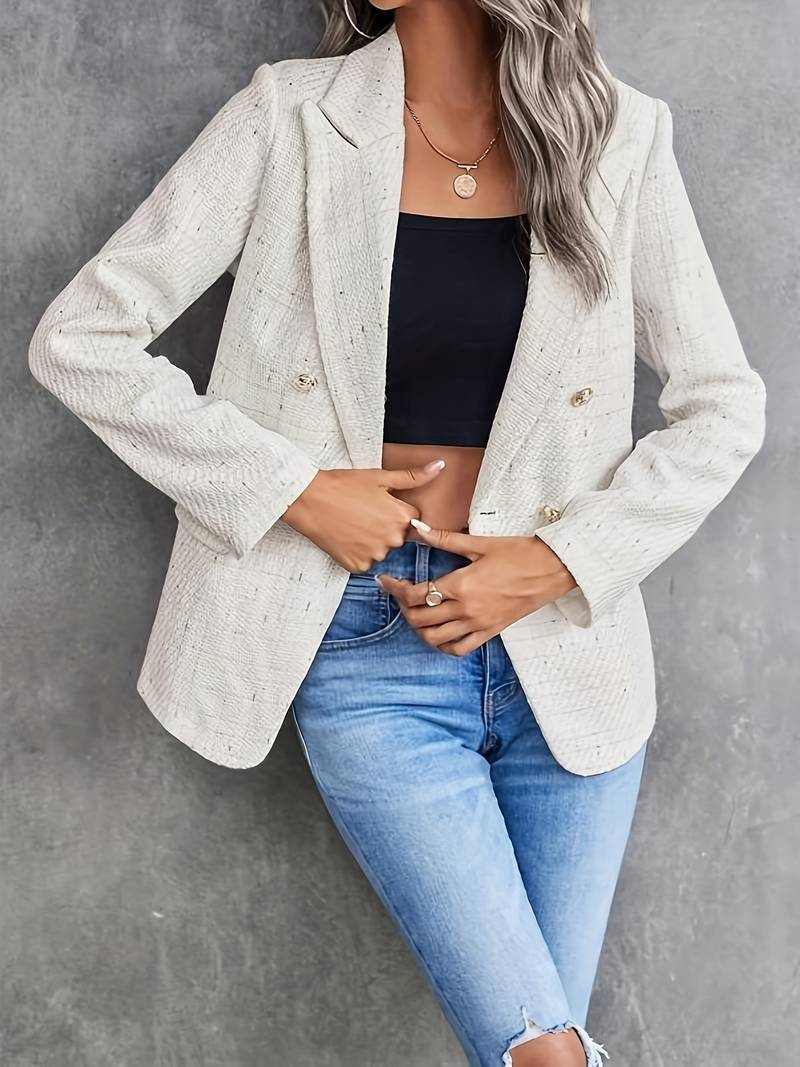 Ingebjørg | Struktureret Blazer med Knapper