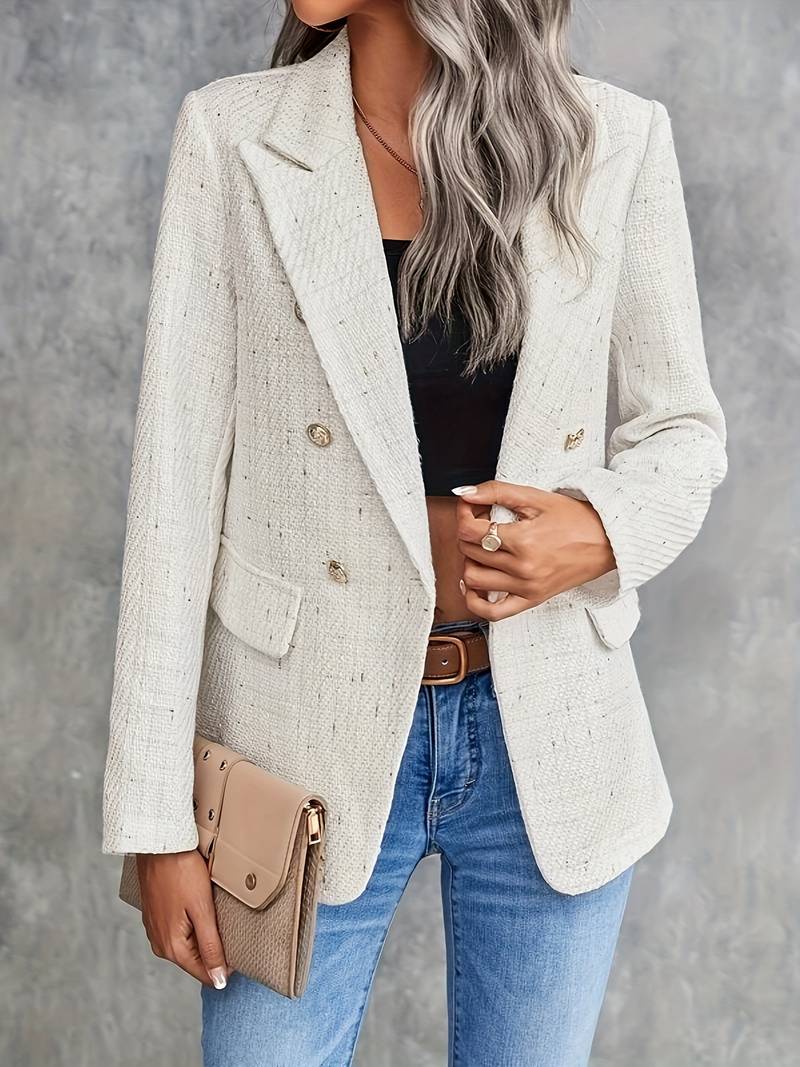 Ingebjørg | Struktureret Blazer med Knapper