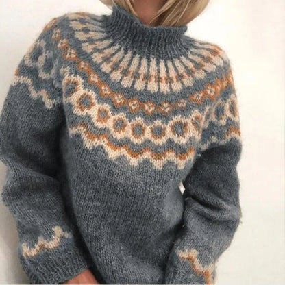Torfrid | Sweater med Nordisk Mønster