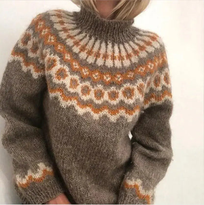 Torfrid | Sweater med Nordisk Mønster