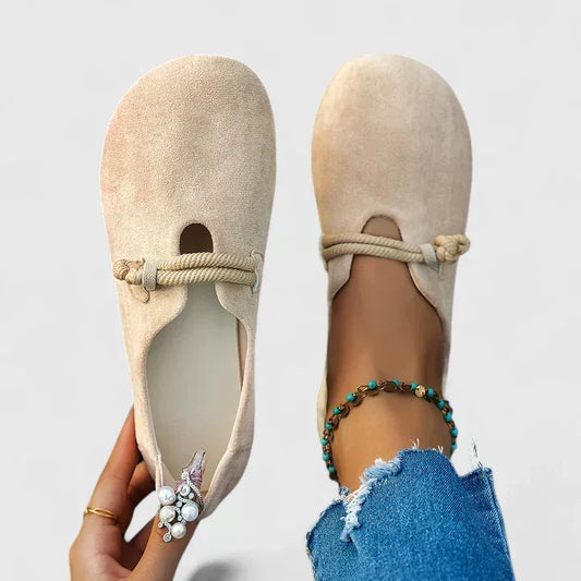 Selma | Loafers med Rundet Tå og Rebdetalje