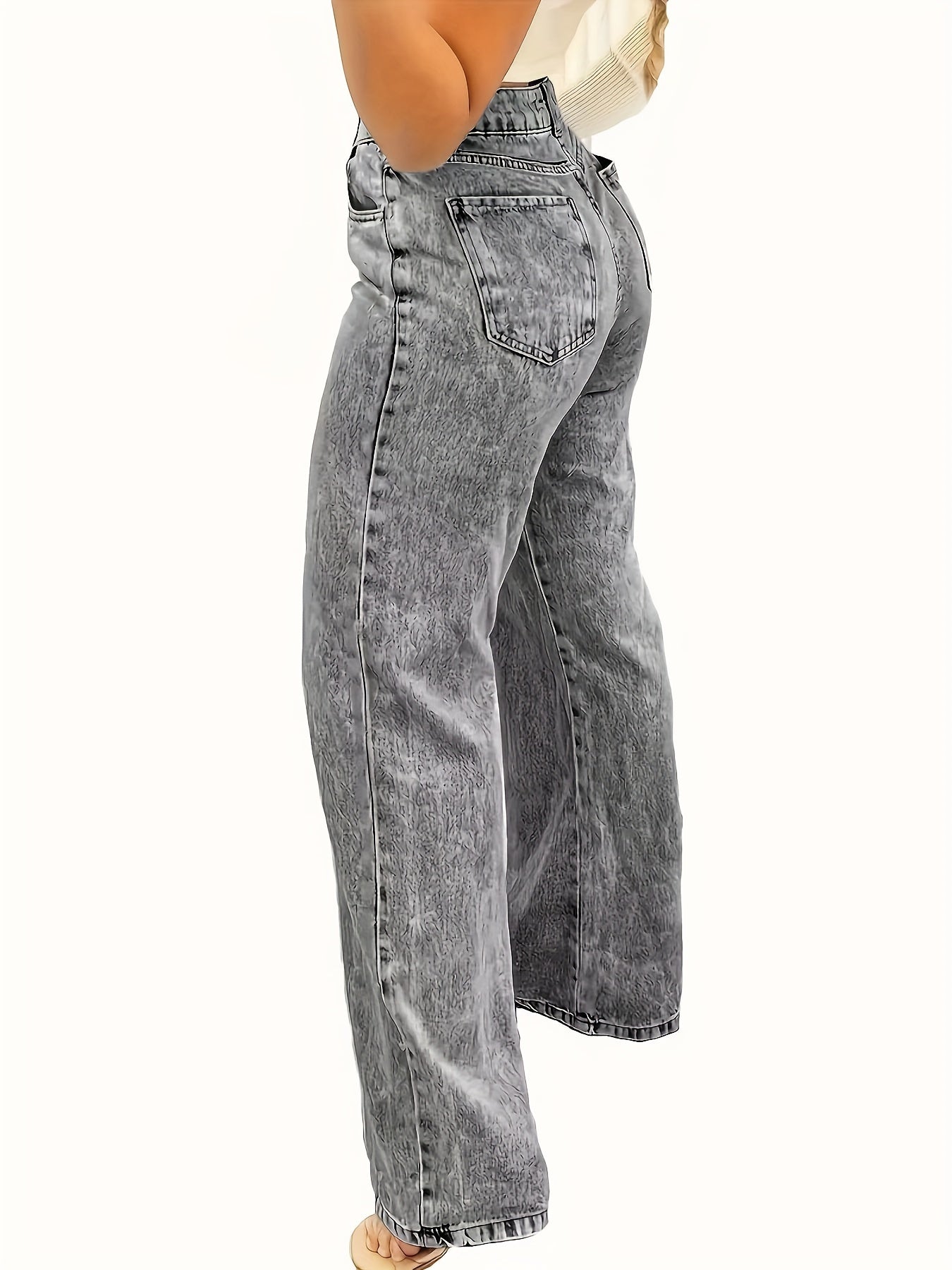 Åsa | Vide Jeans med Elastik