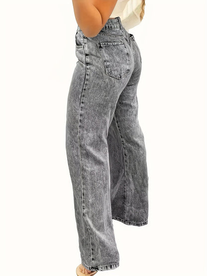 Åsa | Vide Jeans med Elastik