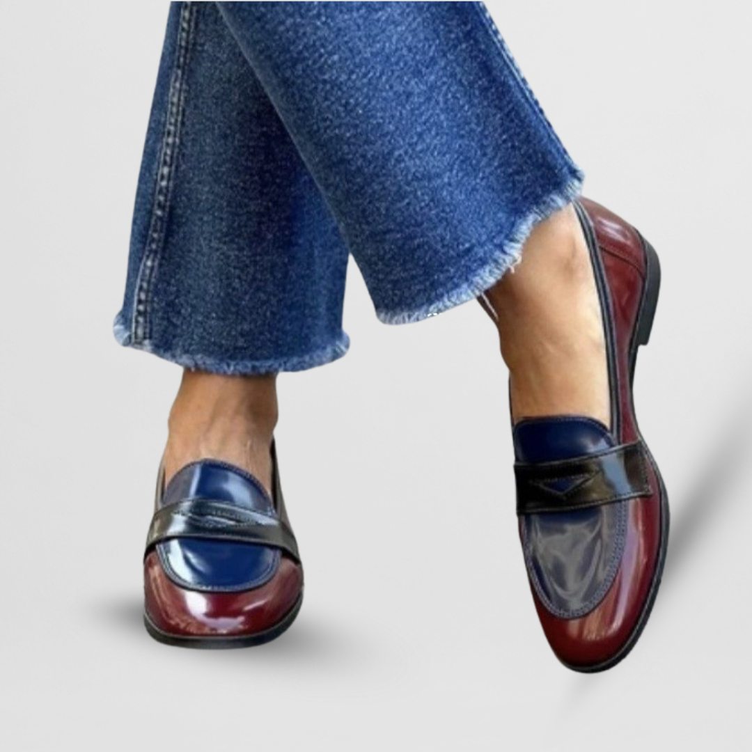 Oline | Loafers med Tofarvet Design