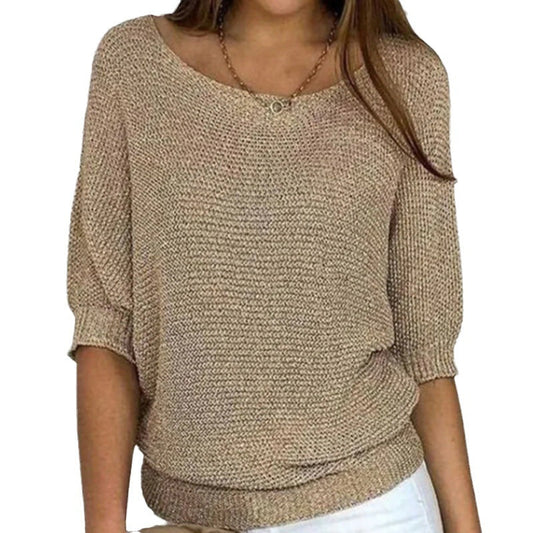 Ragnvalja | V-halset Struktureret Strik Sweater