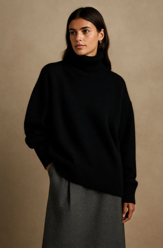 Tordalja | Oversize Højhalset Sweater